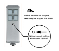 Lampadaire solaire LED 40W IP66 avec capteur IoT DALI, batterie LiFePO4, angle de faisceau 140° pour utilisation en ville intelligente