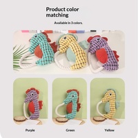 Jouet en peluche hippocampe en corde pour chien, durable, pour nettoyer les dents, pour le jeu de la corde, faible MOQ, logo personnalisé disponible