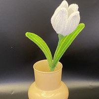 Bouquet de tulipes torsadées faites à la main, fleurs artificielles créatives DIY pour décoration, vente en gros pour fleuristes