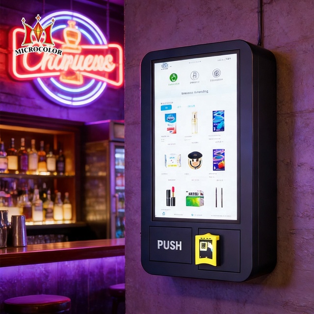 Hot Sellers Euro Standard Wall Mounted Vending Machine 32" Touch Screen Snacks and Drinks Cigarette Vending Machine for Nicotine