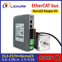 Lichuan DC24 ~ 48V 2.5/3/4A 0.6/1/1.5/2/2.2/2.6/3N.m Kit de contrôleur de moteur pas à pas 2 phases Nema23 OpenLoop Kit de pilotes de moteur pas à pas
