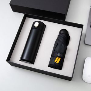 Caja de Regalo Empresarial Personalizada con MOQ Bajo, con Termo y Paraguas - Product Image 1