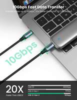 UGREEN US355 Kabel USB C 3.1 Gen 2 10Gbps USB C ke USB C Kabel Output Video 4K Pengisian Cepat 100W Power Delivery untuk iPhone 16