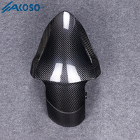 Guardabarros delantero de motocicleta de fibra de carbono seco AKOSO 3K, guardabarros para Kawasaki Ninja 2020 +, para Kawasaki Ninja 2, 2, 1, 1, ZX25R +