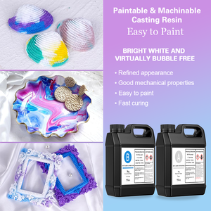 Customizable Fast Cure 1A:1B Polyurethane <strong>Resin</strong> White Liquid Casting <strong>Resin</strong> For Prototype Models Decorative Jewelry Casting - Product Image 3