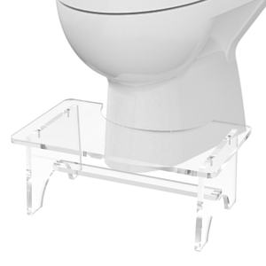 Taburete de Baño Transparente de 7 Pulgadas, Escalón para Inodoro, Portátil, Fácil de Instalar, Regalo Saludable para Mujeres y Hombres - Product Image 1