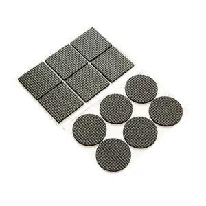 Produttore tavolo e sedia grigio nero spessa griglia di assorbimento degli urti in silicone non antiscivolo pad in schiuma nera piedi appiccicosi