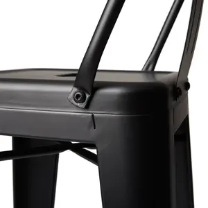 Conjunto de 4 Industrial 24 "altura <span class=keywords><strong>del</strong></span> asiento contra taburetes de Metal sillas de Bar Ruska de acero de 30 pulgadas taburetes de Bar (conjunto de 2) - Product Image 4