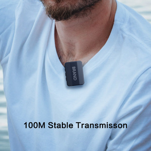 2024 nuevo micrófono Lavalier inalámbrico dual con reducción de ruido Android conveniente de 2,4 Ghz con estuche de carga - Product Image 4