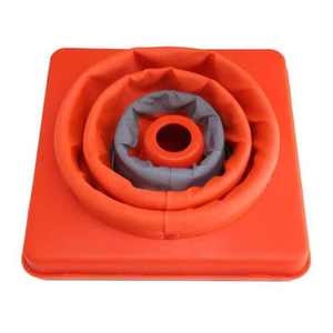 Pieghevole 70cm 28 \ "cono di traffico riflettente robusta Base in gomma soluzione di sicurezza stradale ottimale LED segnali stradali produttore - Product Image 2