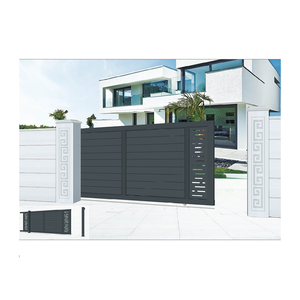 Puerta <span class=keywords><strong>de</strong></span> seguridad moderna, puertas corredizas automáticas <span class=keywords><strong>de</strong></span> aluminio para casas, villas, garaje - Product Image 3