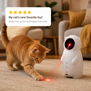 Juguete Láser Inteligente para Gatos con Infrarrojos, Rotación de 360 Grados, Recargable de 1500mAh, para Interacción y Ejercicio de Gatitos - Product Image 2