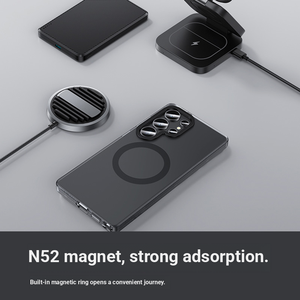 Kaou Hidden Veil <span class=keywords><strong>Case</strong></span> cho S2 Ultra/S25 +/S25 cộng với chống vân tay có thể gập lại TPU được xây dựng trong nam châm không dây sạc - Product Image 3