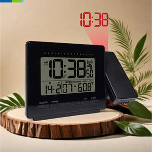 Horloge de projection numérique intelligente <span class=keywords><strong>Projecteur</strong></span> pivotant réglable Affichage LCD de l'heure et de la température Alarme de répétition Bureau moderne Usage domestique - Product Image 1