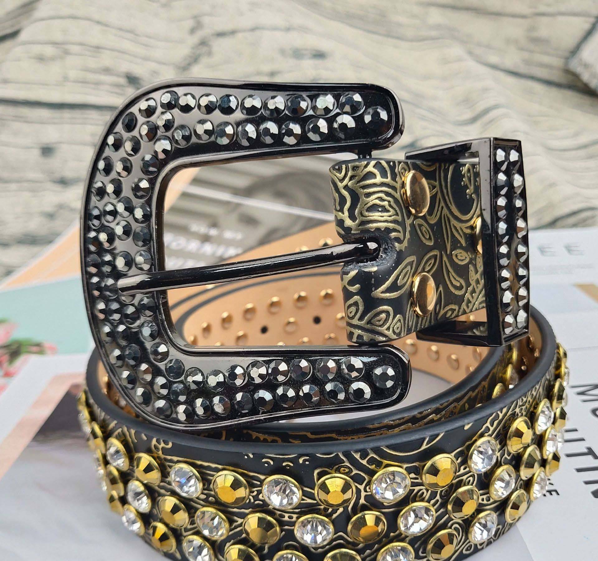 Designer Belts Belt With Diamonds Name New Fashion Rhinestone