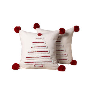 <b>Christmas</b> Chenille <b>Pillow</b> Covers 45x45Cm Embroidered Square Cushion Cases For Living Room Home Decor - Product Image 4