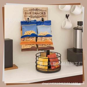 Estante de madera para exhibir patatas fritas en tiendas, estante de madera para almacenar aperitivos en bares, estante de madera maciza para guardar bolsitas de té - Product Image 2