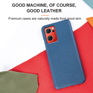 Coque arrière en cuir véritable haute conception pour <span class=keywords><strong>Oppo</strong></span> Reno8 coque souple en cuir étui antichoc pour <span class=keywords><strong>Oppo</strong></span> <span class=keywords><strong>Reno6</strong></span> 7 étui en cuir - Product Image 5