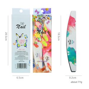 Limas de uñas profesionales 80 100 150 180 Griting Papel de lija fuerte Esmeril Uñas de doble cara Buffer Block File Art Logo Lima de uñas - Product Image 6