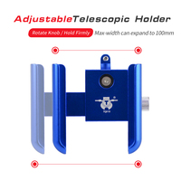 Support de téléphone portable pour moto en alliage d'aluminium CNC, supports de téléphone pour moto et vélo