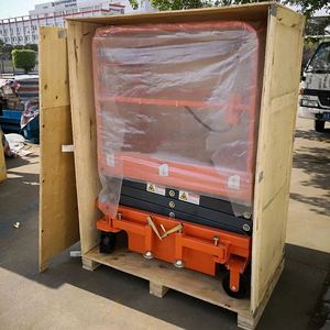 Plataforma elevadora de tijera sobre orugas eléctrica hidráulica alimentada por batería de 6m 8m para trabajo aéreo - Product Image 4