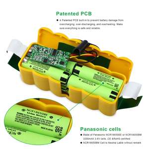 멜라스타 배터리 14.8V 6400mAh 리튬이온 배터리 팩 아이로봇 룸바 500 600 700 800 900 시리즈 진공 청소기용 - Product Image 5