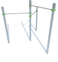 Barre horizontale en acier inoxydable de haute qualité, écologique, durable, avec poids réglables, équipement de fitness extérieur pour parcs communautaires