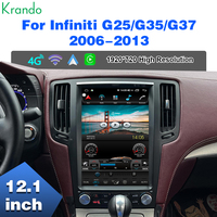 Krando Tesla Android Auto Radio Navigasi Multimedia Player untuk Infiniti G4 G25 G35 G37 2006 -2013 Android GPS Head Unit BT 4G