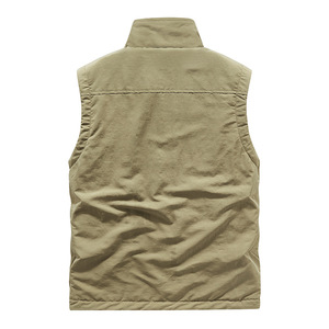 Gilet imperméable en velours double face pour <span class=keywords><strong>homme</strong></span>, nouvelle collection automne-hiver, multi-poches, décontracté, <span class=keywords><strong>sans</strong></span> manches, pour le <span class=keywords><strong>travail</strong></span> - Product Image 4