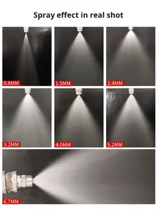 หัวฉีดสเปรย์ทรงกรวยแข็งทำจากสแตนเลส 304 สำหรับแรงดันสูง/ต่ำ ใช้ในอุตสาหกรรมสำหรับกำจัดฝุ่น ระบายความร้อน เพิ่มความชื้น และทำความสะอาด - Product Image 5