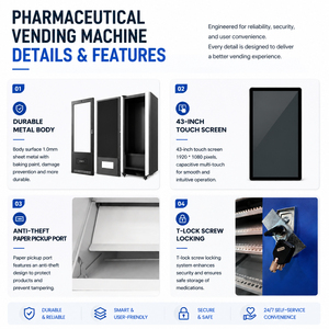 Máquinas Expendedoras de Medicamentos para Farmacias, Pantalla Táctil de 21.5 Pulgadas, Gabinete Inteligente Comercial para Medicamentos, Quiosco de Autoservicio para la Comunidad - Product Image 2