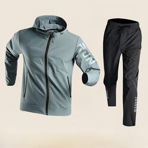 Sports Gear Gym Fitness Sets Hoodies for Men Gym Fitness Sets Sweatpants Eco-friendly Jogging Training <strong>Tracksuits</strong> Men's Jackets - Product Image 3