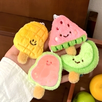 En gros, Porte-clés pendentifs poupées en peluche exquises, thème crème glacée aux fruits d'été, breloques pour sacs à dos de filles, jouets pour enfants, cadeau