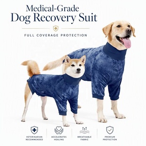 Tuta di Recupero Post-Neutrazione per Cani Traspirante in Cotone Spandex Altamente Elastico, <span class=keywords><strong>Abbigliamento</strong></span> Chirurgico a Copertura Totale da XS a XXXL - Product Image 1
