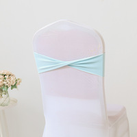 Spandex Chaise Ceintures Arc Ceinture Élastique Chaise Bandes Cravates Sans Boucle pour Événements De Mariage Décoration Spandex Curseur Ceintures Arc