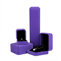 Boîte à bijoux de luxe rectangulaire en plastique et tissu, pour boucles d'oreilles, bracelets, bagues, colliers, coffret cadeau rose