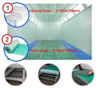 Filtre anti-peinture en fibre de verre vert/blanc PA pour cabine de peinture automobile – Nouveau filtre tampon pour la filtration des brumes et l'évacuation de l'air