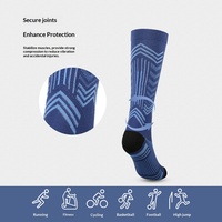 Nouvelles chaussettes de compression en nylon tricoté Arrow pour le cyclisme et la course à pied - ODM pour usage extérieur par les jeunes