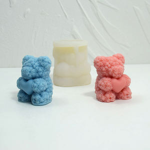 Stampo in <span class=keywords><strong>Silicone</strong></span> con candela profumata con cuore di san valentino fatto a mano - Product Image 3