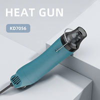 Pistolet à air chaud portable KD7056 230V 50Hz avec cordon pour travaux manuels et décollage d'autocollants muraux