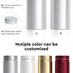 Custom Empty Aluminum Tin Can Bottle Food Safe Capsule <b>Container</b> for Medicine & Vitamins - Product Image 4