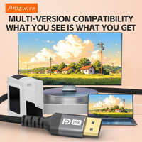   2.1 Kablo 80Gbps UHBR20 DP Kablo 16K 60Hz 8K 120Hz Oyun Monitörü Kablosu OEM Üreticisi GPU PC Monitörü OEM için