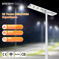 SRESKY Éclairage Solaire LED pour Extérieur 80W Professionnel Tout-en-un Lampe Étanche Lampe Solaire Éclairage Solaire de Haute Qualité