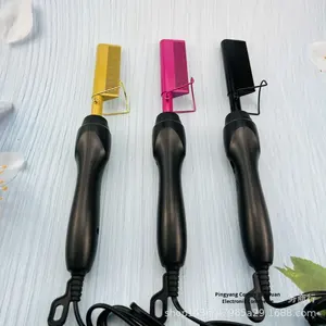 JIANGU-Peigne électrique en plastique à double usage JG-303, pour cheveux secs et humides, brosse à lisser, fer à friser à usage domestique - Product Image 3