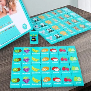 Juguete Educativo de Madera para Niños, Juego 4 en 1, Dominó, Ajedrez de Memoria y Rompecabezas de Entrenamiento Mental, para 2 Jugadores, Ecológico - Product Image 3
