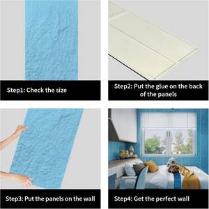 Painel de Parede Moderno Personalizável em PU Impermeável com Efeito Fluorescente para Hotéis, Apartamentos e Salas de Estar - Decoração Sob Medida - Product Image 4