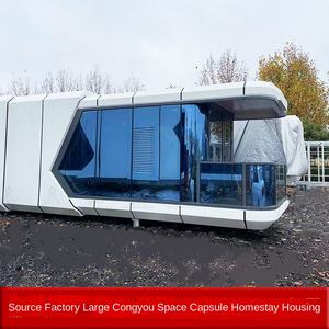 แคปซูลอวกาศสำหรับพักพิงกลางแจ้ง ห้องพักเคลื่อนที่แบบมีแสงแดด สำหรับการท่องเที่ยว ประกอบได้ ใช้เป็นที่พักอาศัย ห้องจัดแสดงสินค้า ห้องนั่งเล่น - Product Image 4