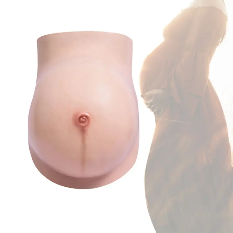 Factory Sale Custom Reality Pregnancy Fake Belly Realistic Artificial Silicone Belly False Pregnant Costume