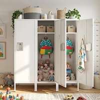 Casier en acier à porte simple sur pied avec pieds de support, armoire de rangement métallique verrouillable pour salle de sport, dortoir et bureau