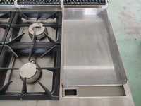 Cuisinière à gaz commerciale en acier inoxydable avec plaque de cuisson cuisinière à gaz de haute qualité avec 4 brûleurs et plaque de cuisson